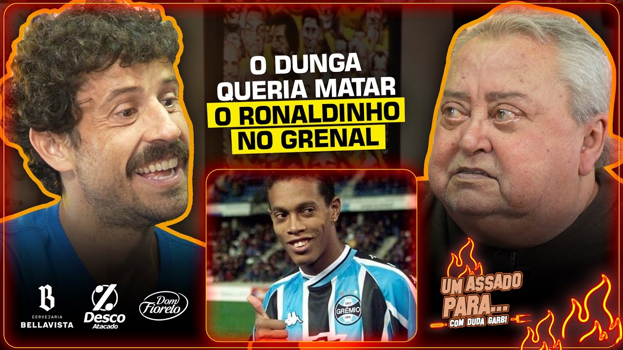 GUERRINHA E O DIA QUE DUNGA PROMETEU PEGAR O RONALDINHO | Cortes do Duda