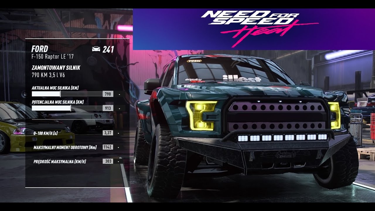 NFS HEAT FORD F150 Raptor 790KM