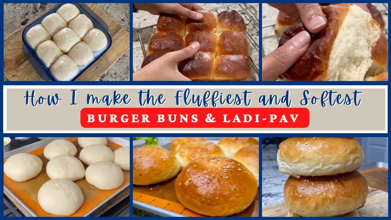 How I make Fluffiest and Softest Burger Buns and Dinner Rolls Ladi Pav