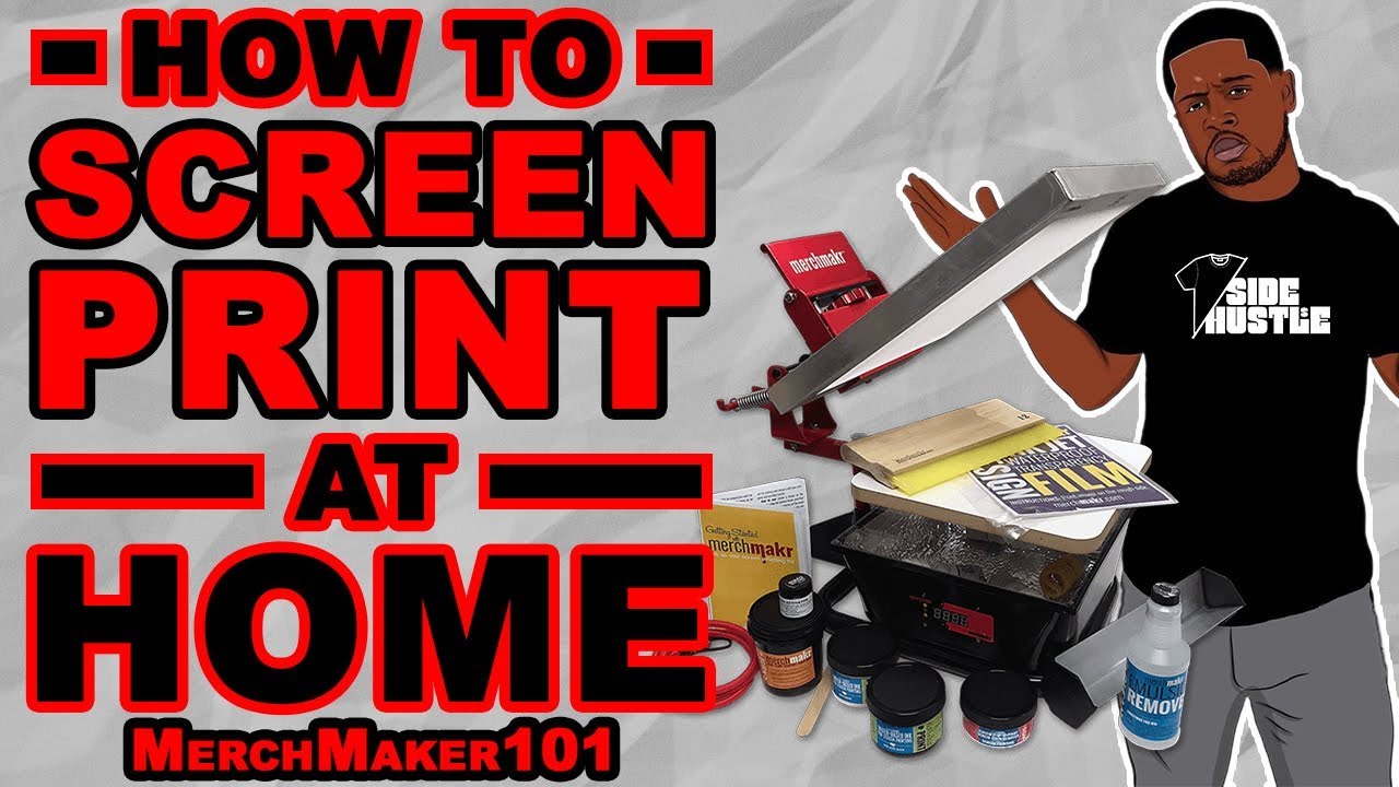 How To Screen Print T-Shirts At Home Using The Best Screen Print Starter Kit (Merch Makr Tutorial)