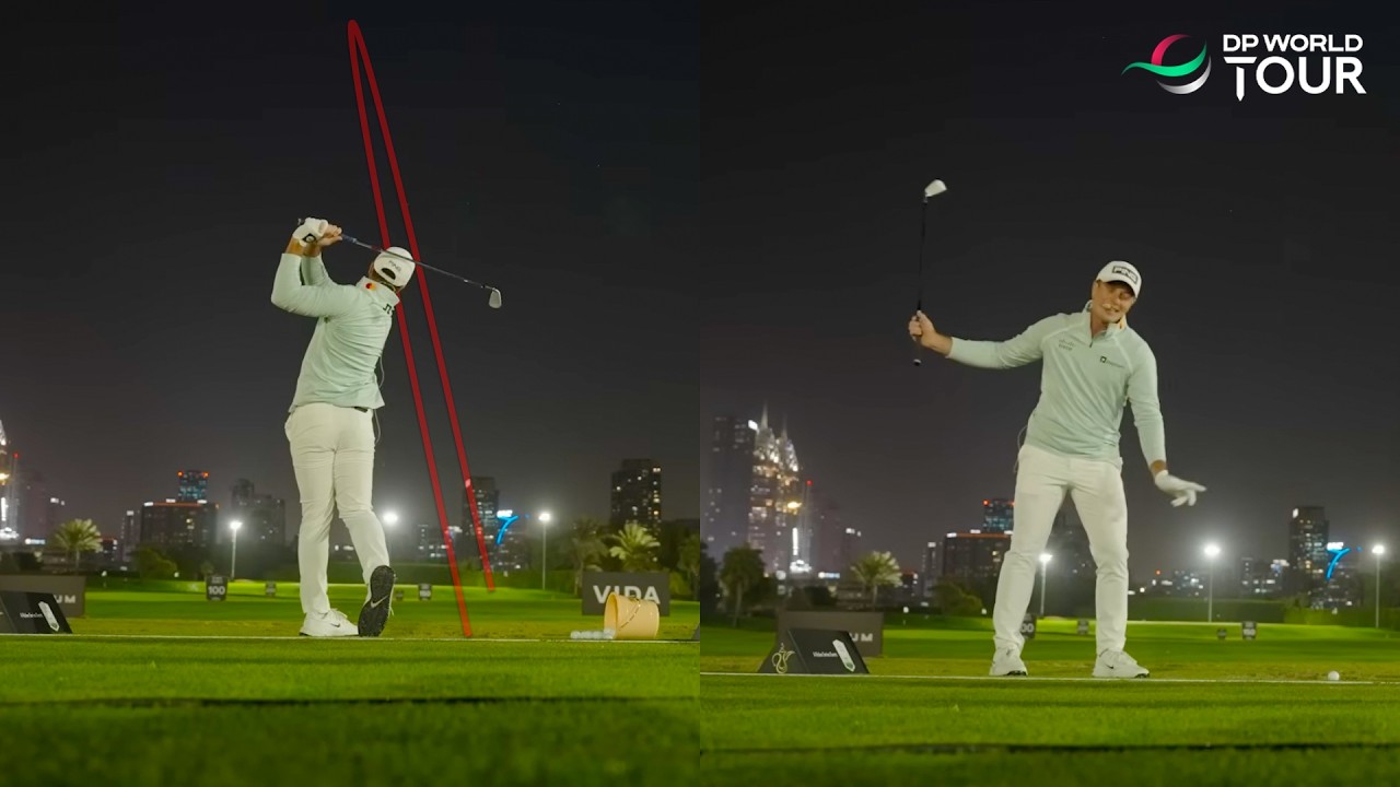 Viktor Hovland Ball Striking Lesson in Dubai