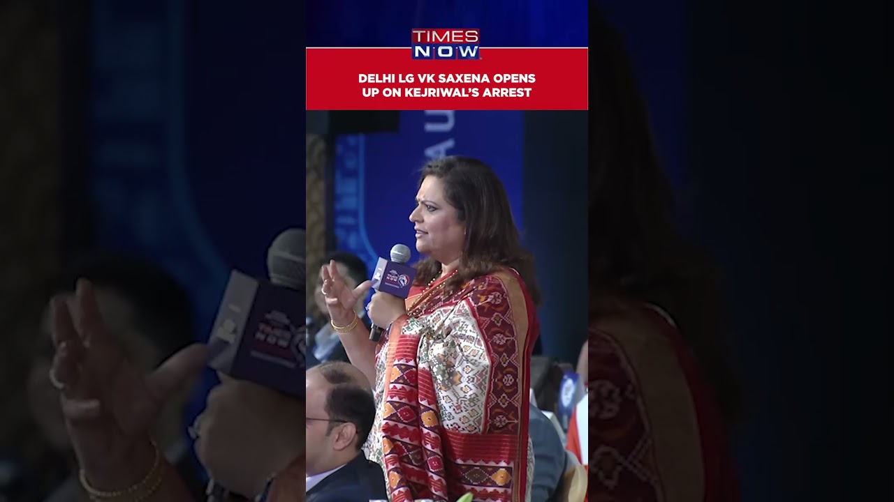 Delhi LG VK Saxena&rsquo;s &lsquo;Govt Won&rsquo;t Run From Jail&rsquo; Retort On Kejriwal At Times Now Summit 2024 #shorts