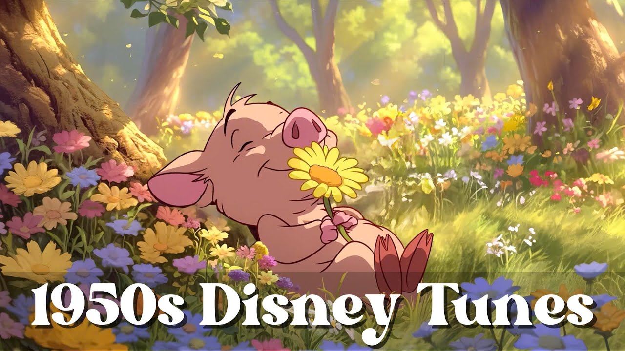 Classic 1950s Disney Tunes 🎶  Vintage Oldies for a Peaceful Escape