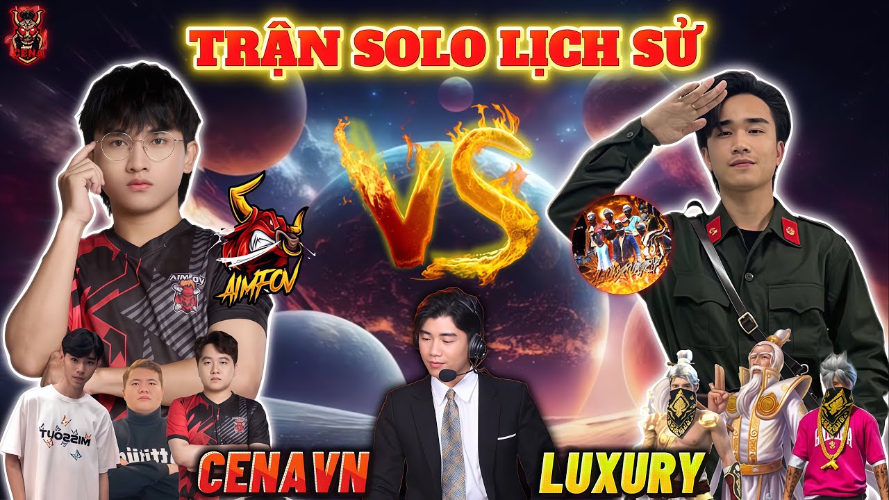 🔴TRỰC TIẾP Free Fire | Trận Solo Lịch Sử Giữa CENA Và LUXURY Cực Căng Thẳng !!!