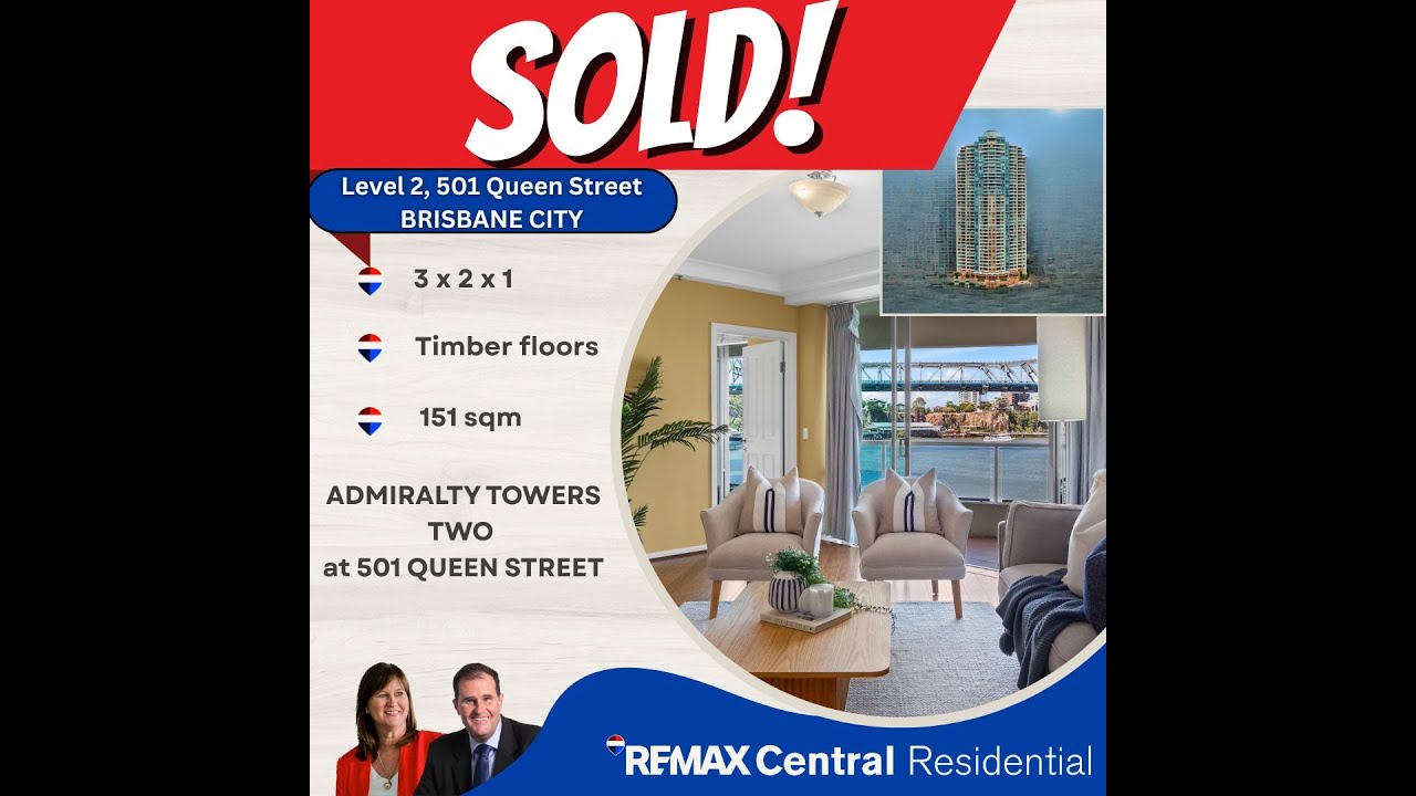 SOLD! - ADMIRALTY TOWERS TWO - 3 bedroom riverfront apartment