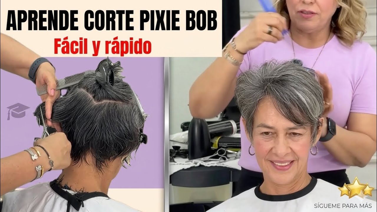 Aprende hacer un PIXIE BOB PERFECTO  ideal para cualquier EDAD facil de PEINAR.@BETTY LAZCANO TUTORIALES