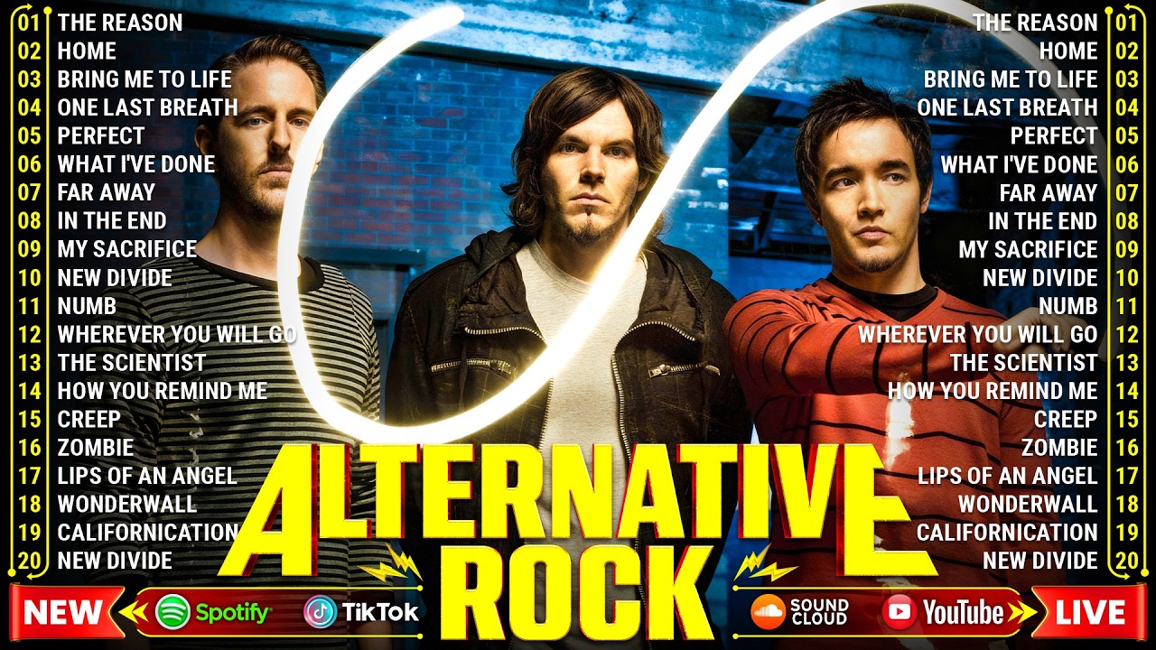 Hoobastank, Keane, Oasis, Coldplay, Audioslave, 3 Doors Down | Best Alternative Rock Songs 2000s