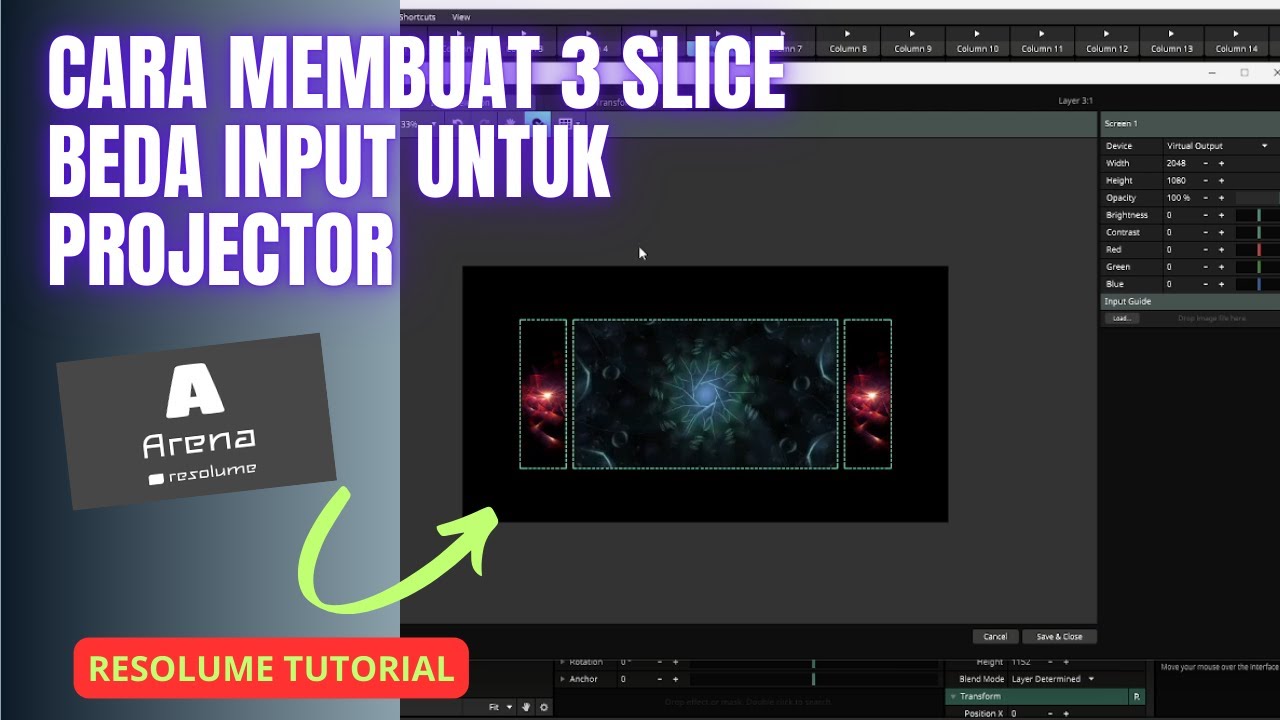 3 SLICE Beda Input Projector Mapping