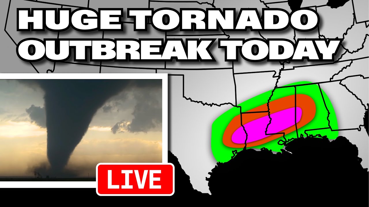 MAJOR Tornado Outbreak - Millions at risk in Dixie Alley!