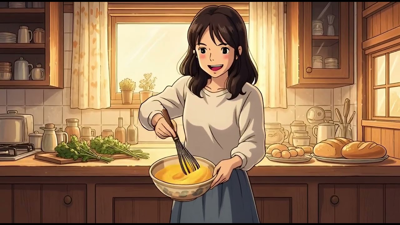 A Quiet Evening in the Countryside 🌙 | Ghibli Style Cozy Cooking & Slow Living