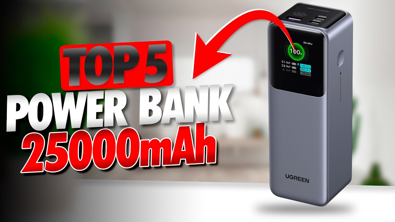 Los Mejores POWER BANK 25000mAh Calidad Precio [2026] 🔋 | Carga R&aacute;pida y Potente de Gran Capacidad