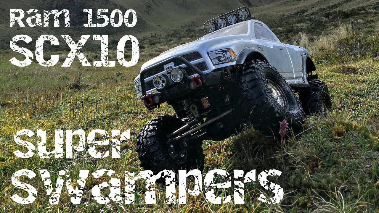 Axial SCX10 Ram 1500 with Pro-Line 1.9 Super Swamper XL's!
