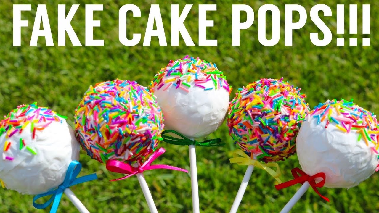 How to make Fake Cake Pops