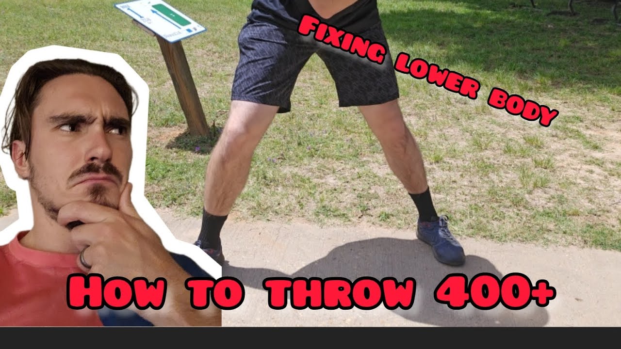 Disc golf backhand technique. EP:2 Lower body.