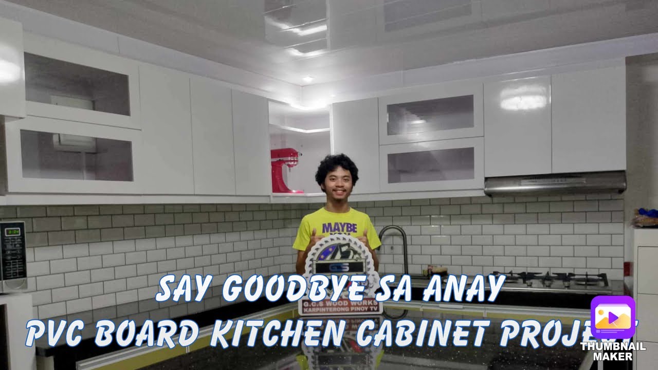 Anti anay and water proof na cabinet PVC board kitchen cabinet at Dasmarinas Cavite Project