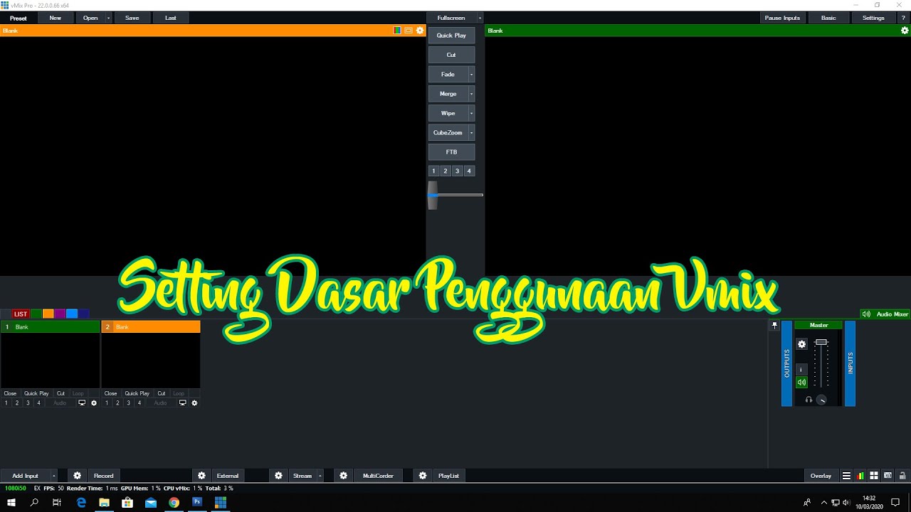 TUTORIAL SETINGAN DASAR VMIX