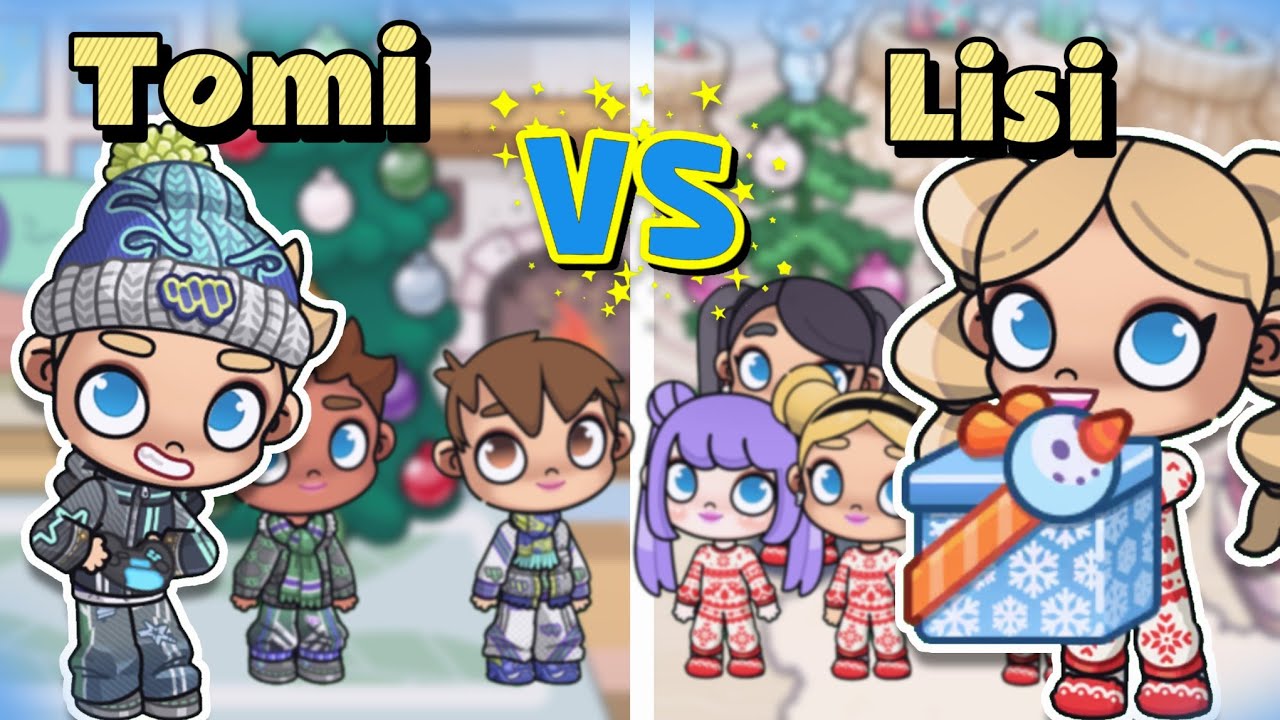 MIS HIJOS TIENEN SU PRIMERA PIJAMADA NAVIDEÑA  👧👦NIÑAS VS NIÑOS 😱🎄#avatarworld
