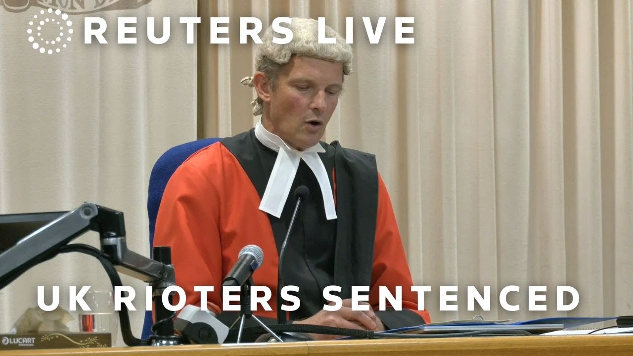 LIVE: Three rioters sentenced on charges of violent disorder in UK after anti-Muslim riots