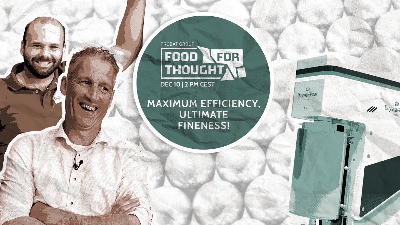 FOOD FOR THOUGHT: Maximum efficiency, ultimate fineness!