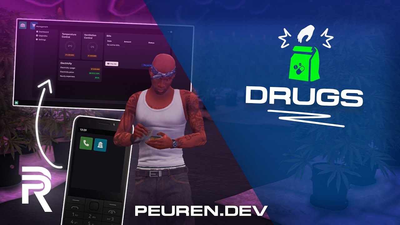 PeuRen Development - Drugs | Feature Showcase (FiveM)