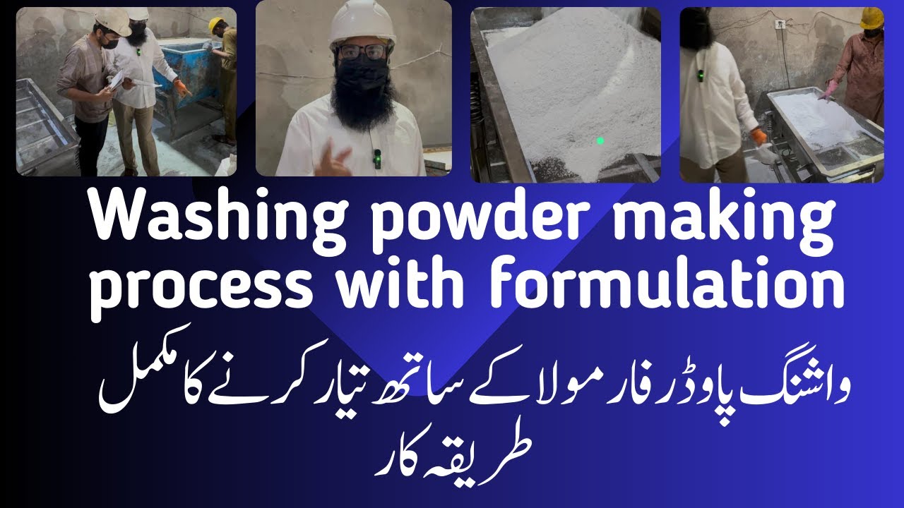 Washing Powder, Detergent, Surf making complete process with Formulation