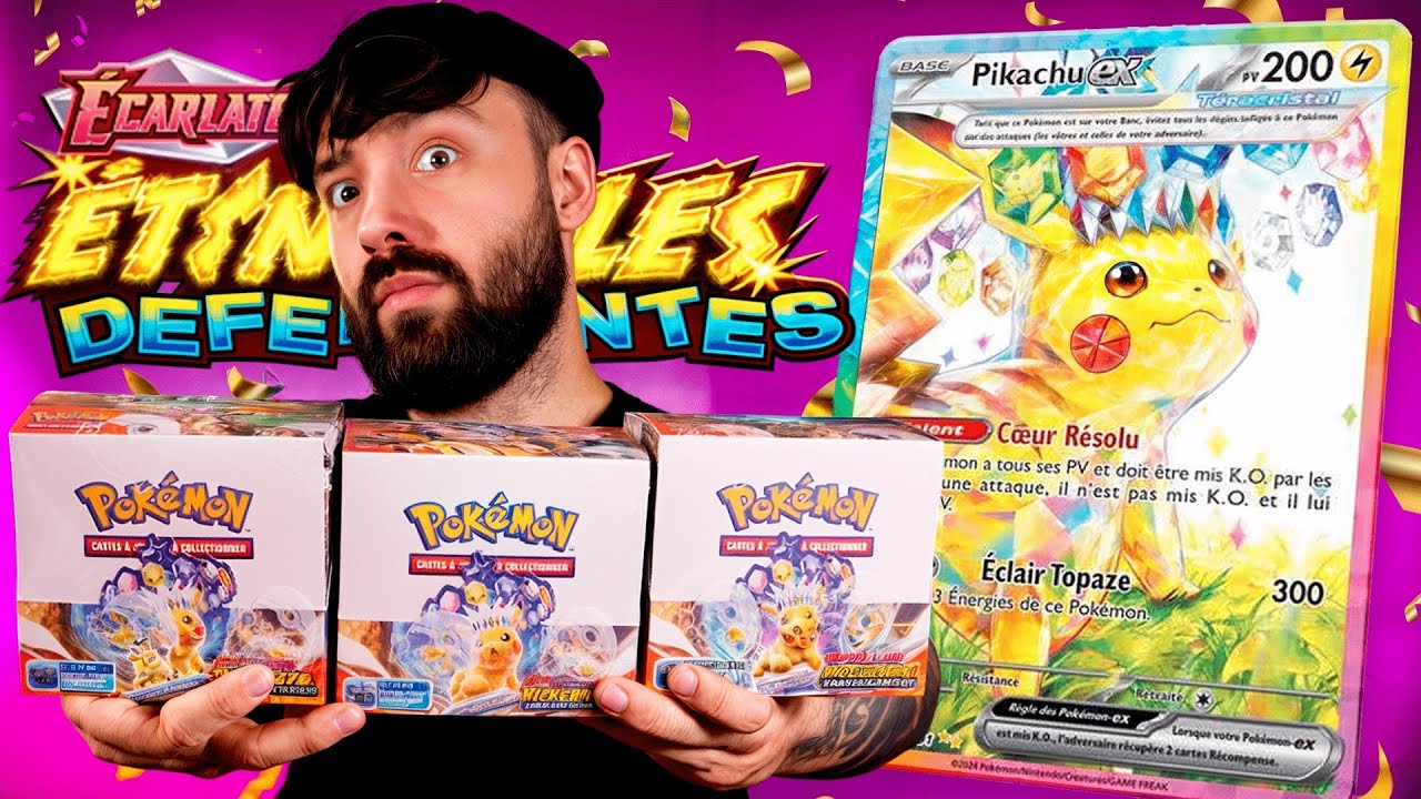 MEGA OUVERTURE 3 DISPLAY POK&Eacute;MON ETINCELLES D&Eacute;FERLANTES !