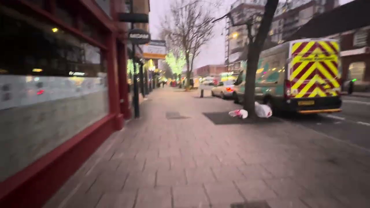 Walking Through The High Street On My Way To Work