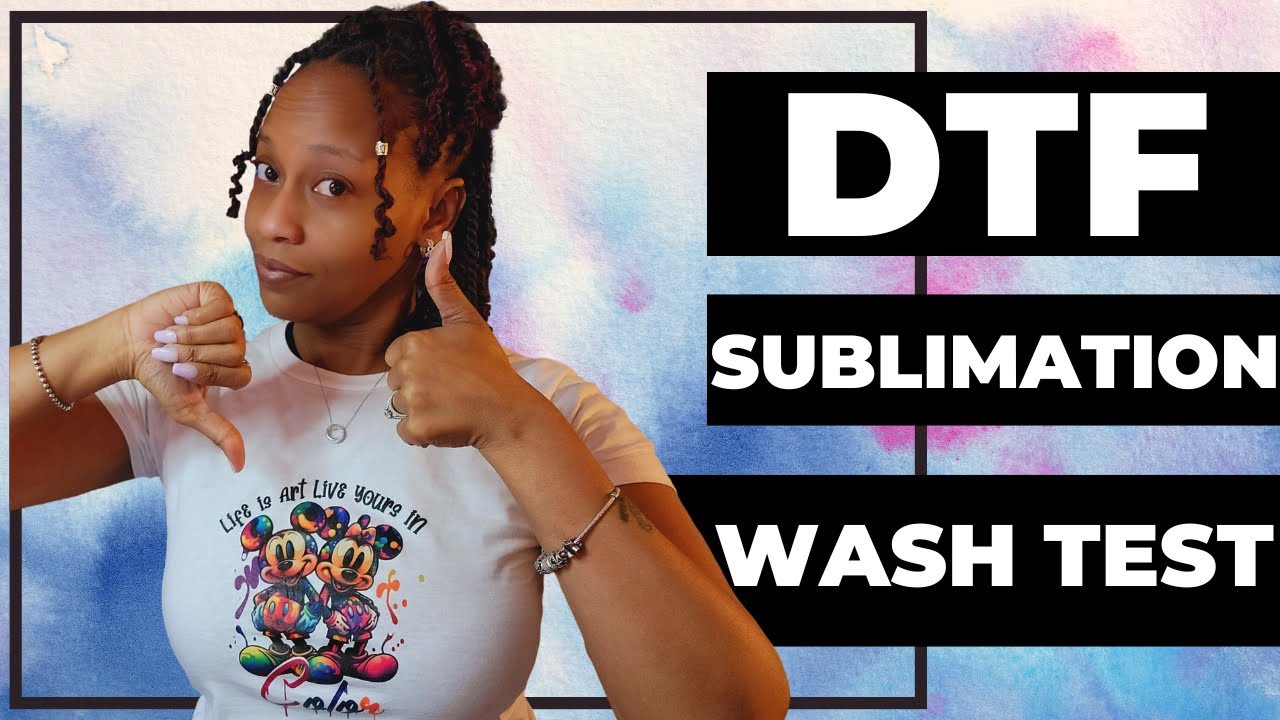 DTF SUBLIMATION WASH TEST AND RESULTS | SUBLIMATING ON 100% COTTON