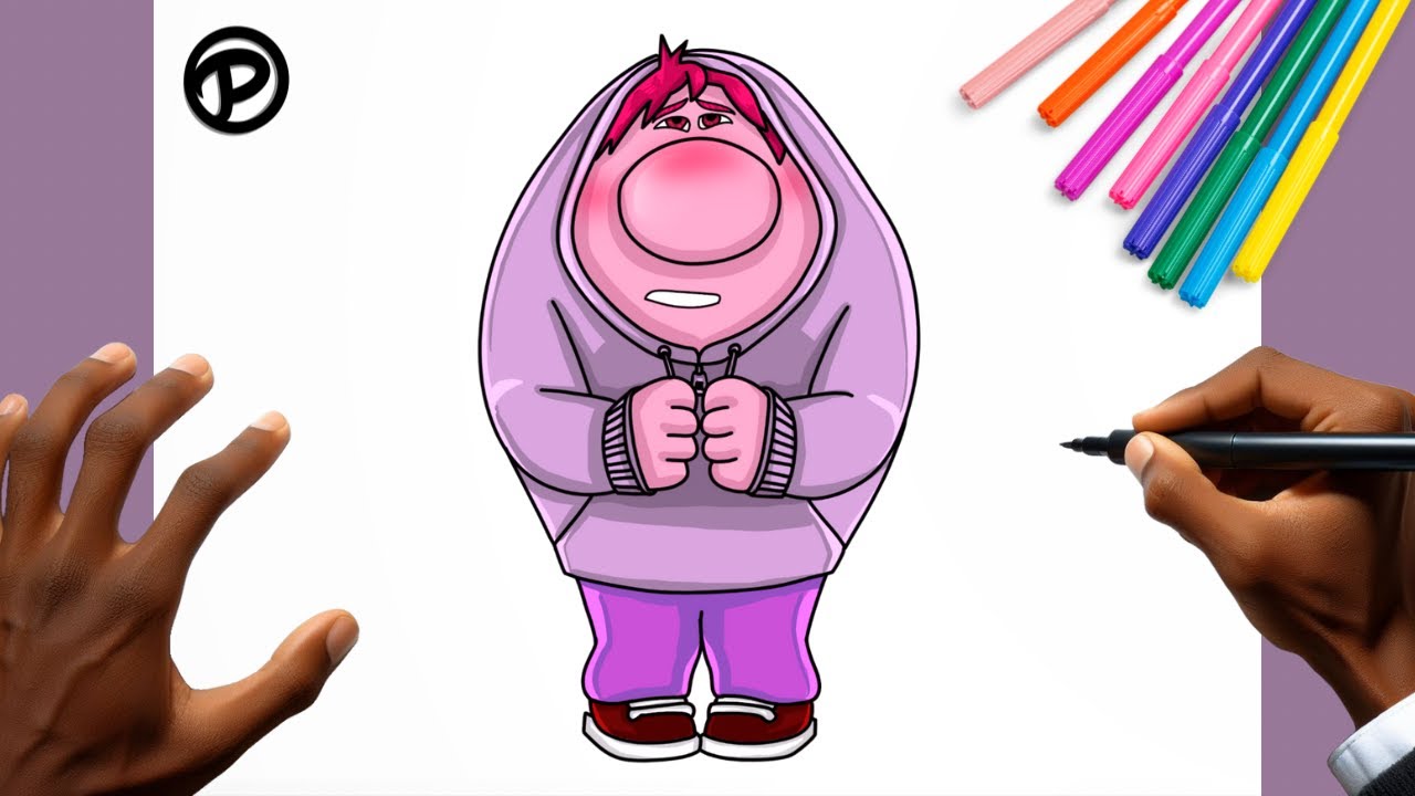 Como desenhar a vergonha de divertidamente 2 passo a passo