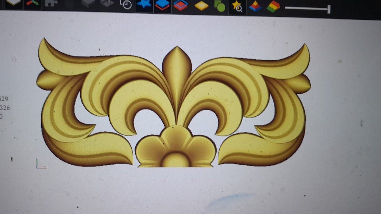 How to make 3d door design in artcam 2018#artcam #flowers #artcam2018