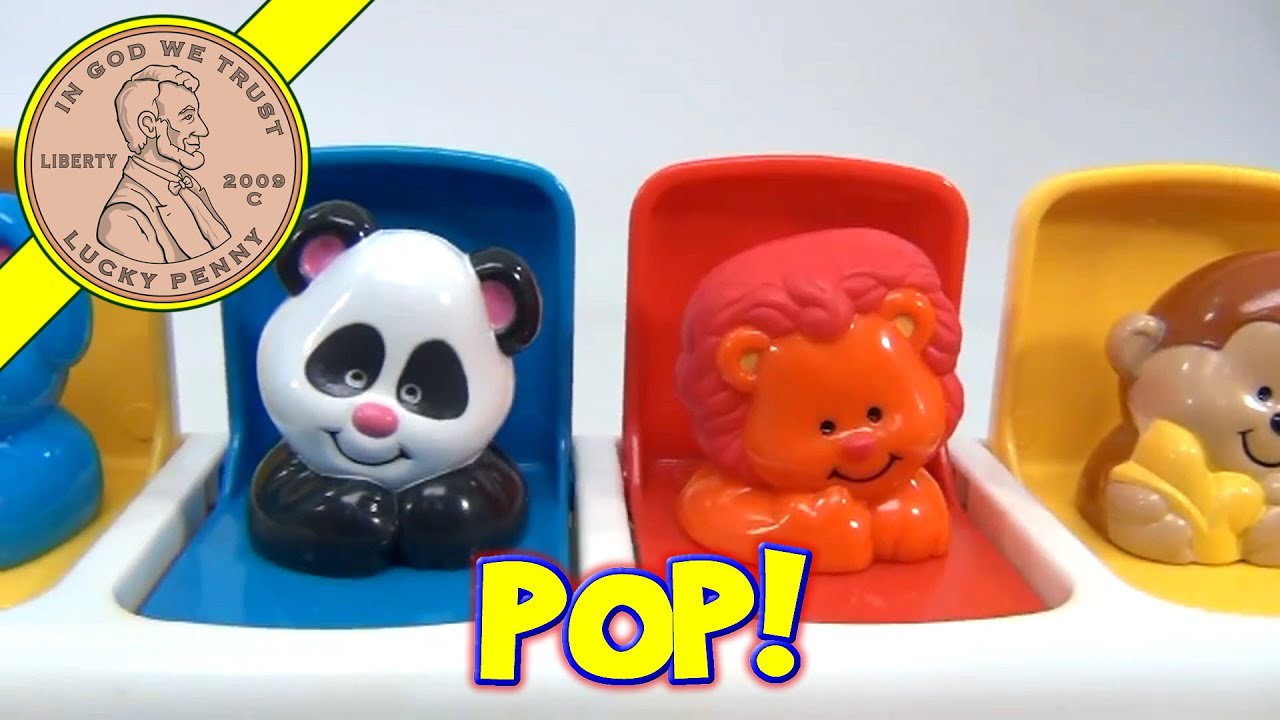 Playskool Busy Basics Poppin' Pals Pop Ups Animals - White Base, 06205