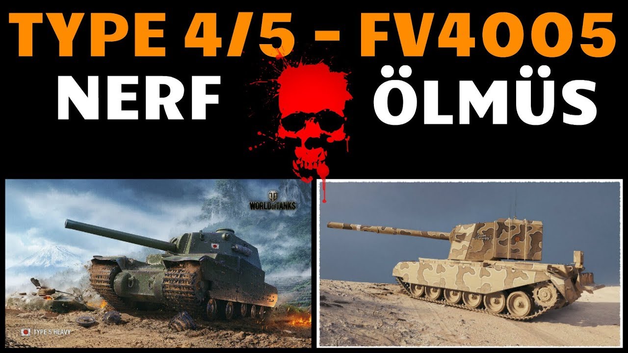 WoT || Type 4-5 ve FV4005 Nerfleri (1.5 Test)