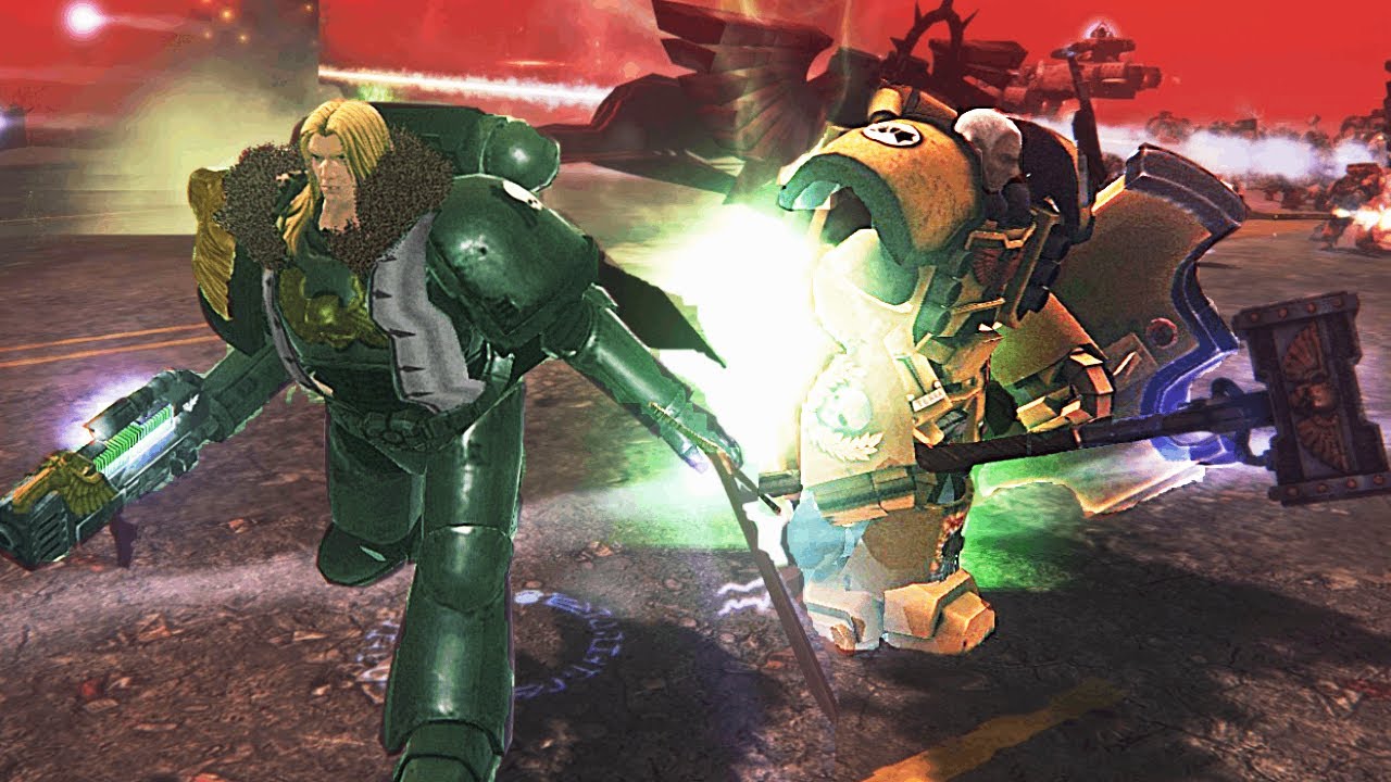 Unification Mod | Rogal Dorn & Lion El'Jonson vs Necrons! - Survival / WH40K: Dawn of War: Soulstorm