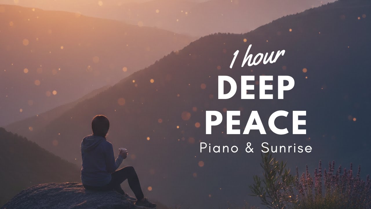 1 HOUR of Deep Peace 🌅 Peaceful Piano & Morning Sunrise | Sleep, Study, Meditate
