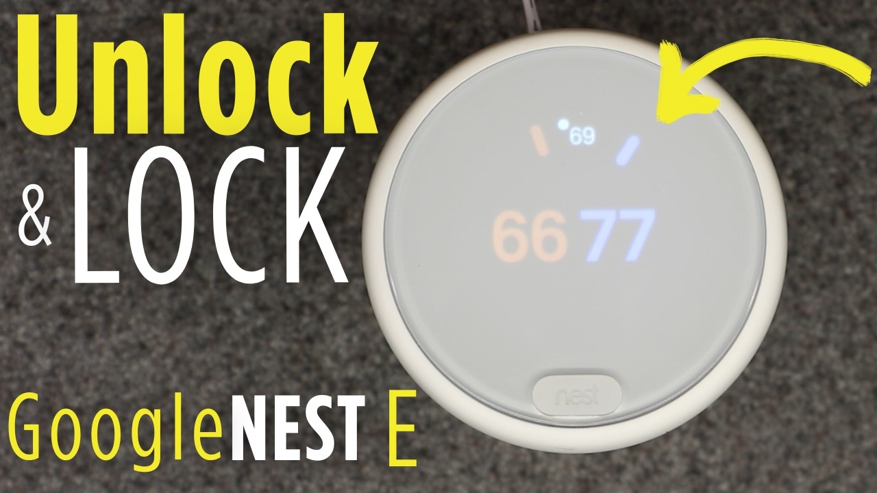 Блокировка и разблокировка | Термостат Google NEST E