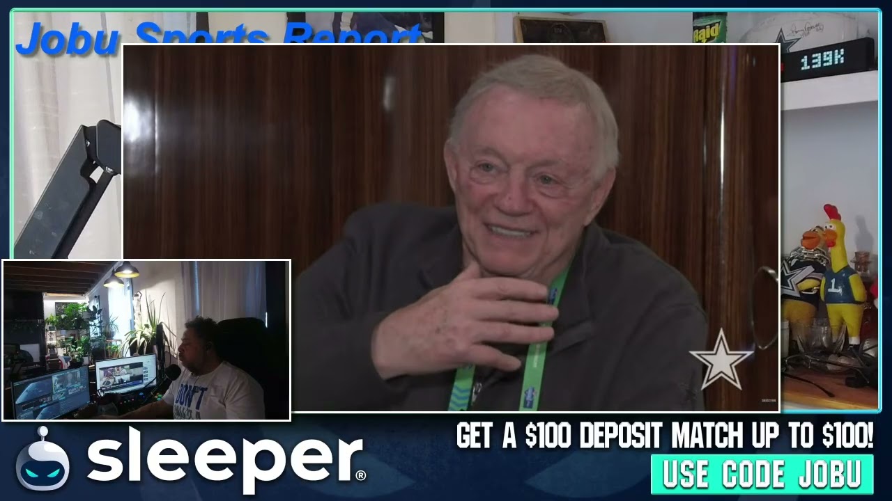 Jerry Jones kissing up to David Mulligata and George Pickens