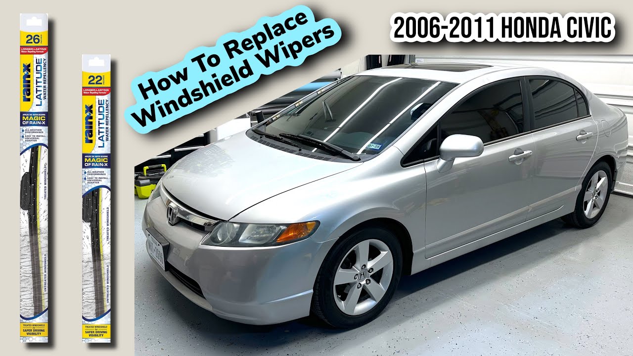How To Replace Wiper Blades Honda Civic 2006-2011
