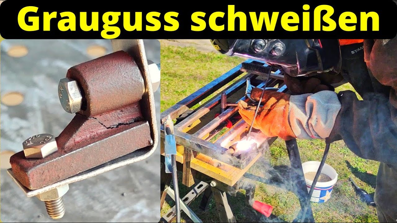 Guss schweissen | Reparatur mit NiFe Stabelektroden