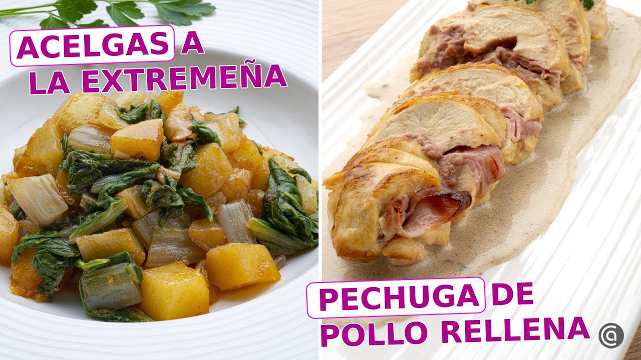 ACELGAS a la extremeña -  Pechuga de pollo rellena // Cocina Abierta de Karlos Arguiñano