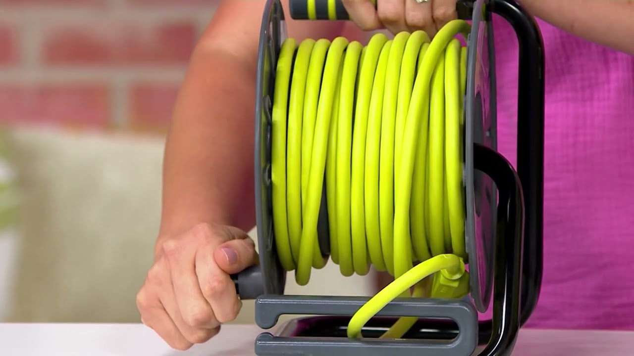 Masterplug 50' Extension Cord Reel with 4 Sockets and 2 USB Ports on QVC