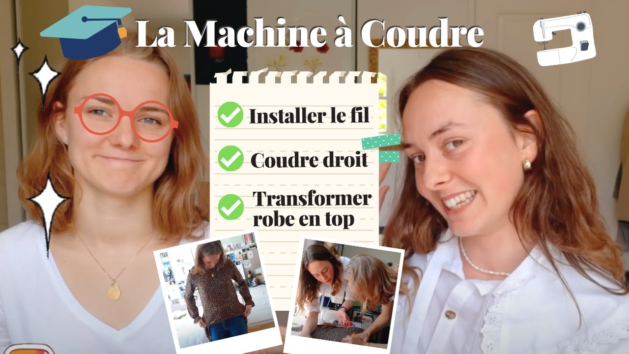 TUTO MACHINE À COUDRE : APPRENDRE LA MACHINE À COUDRE EN 10 MINUTES II Marion Louisa