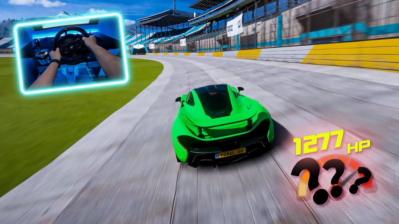 McLaren P1 Max Speed Inside a Circular Stadium | Forza Horizon 5