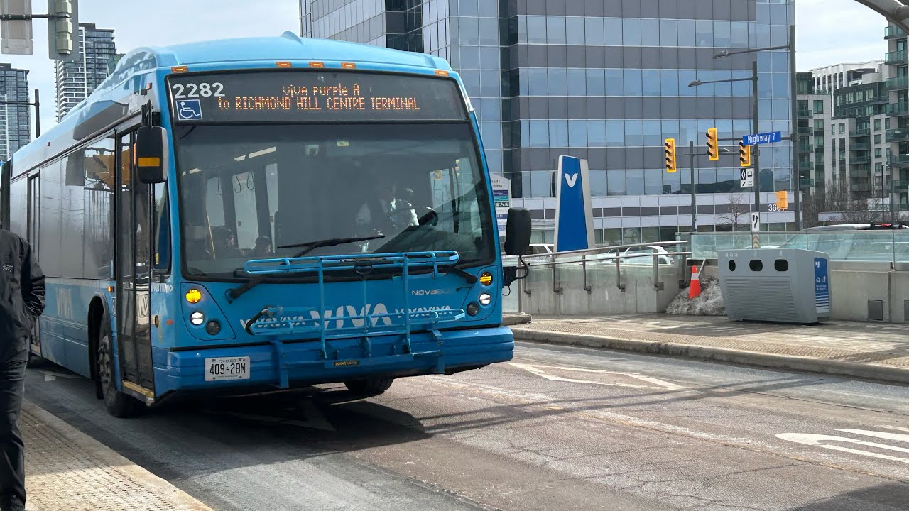 YRT VIVA PURPLE A #2282 NovaBus LFSA