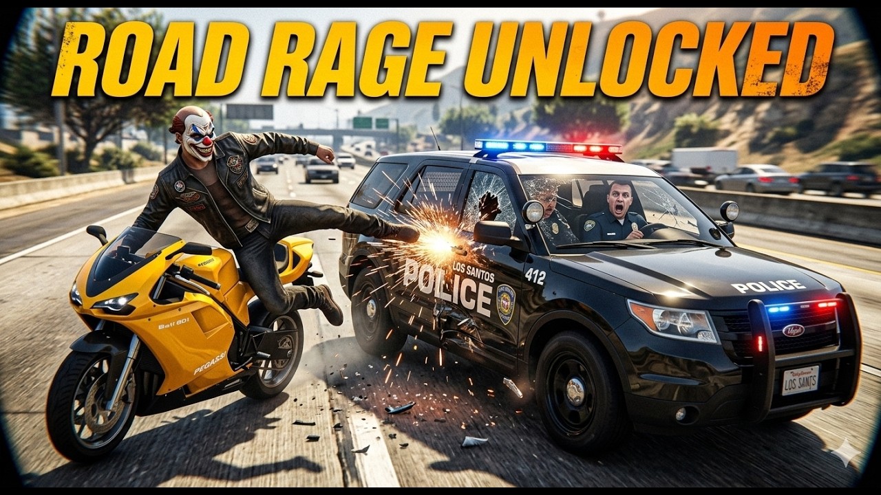 NPC Picked The WRONG Biker 💀 | GTA 5 Road Rage