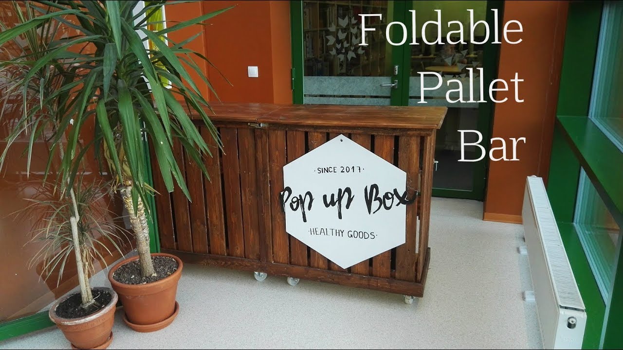 How to build a foldable bar from pallets