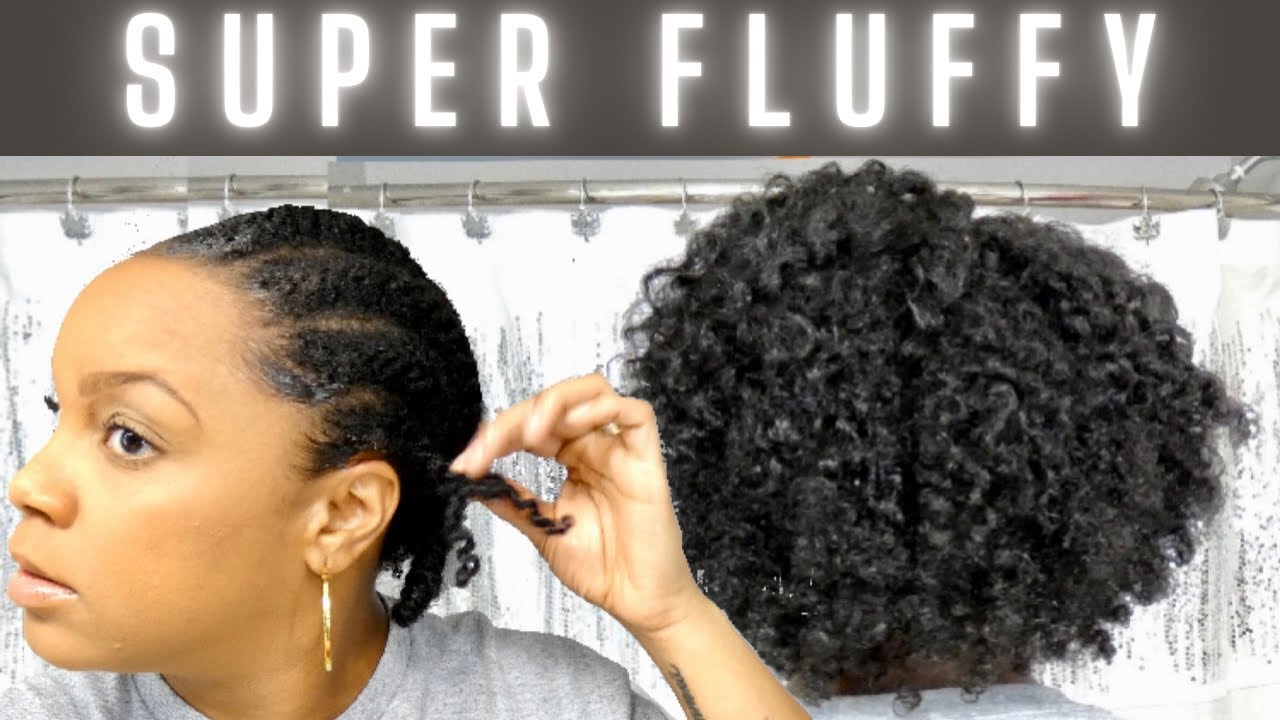 SUPER FLUFFY Flat Twist Out | 4B Natural Hair
