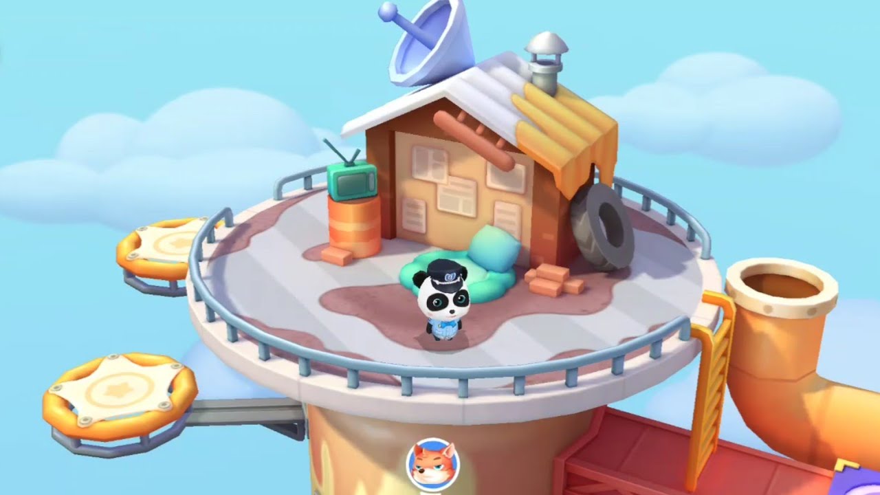 POLISI PANDA KIKI KEJAR PENCULIK ANAK SEKOLAH | BABYBUS