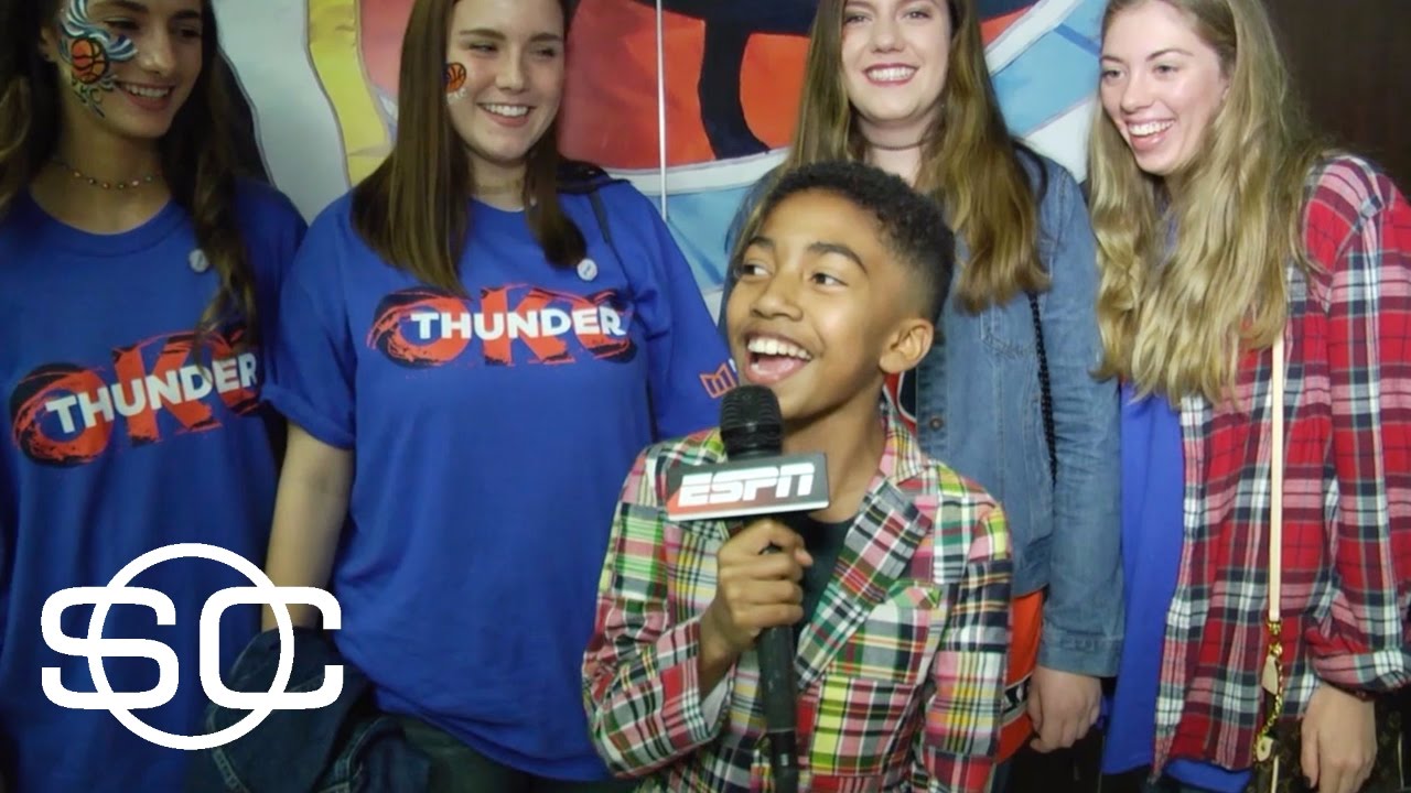 Miles Brown Tests Rockets And Thunder Fan Allegiances | SportsCenter | ESPN