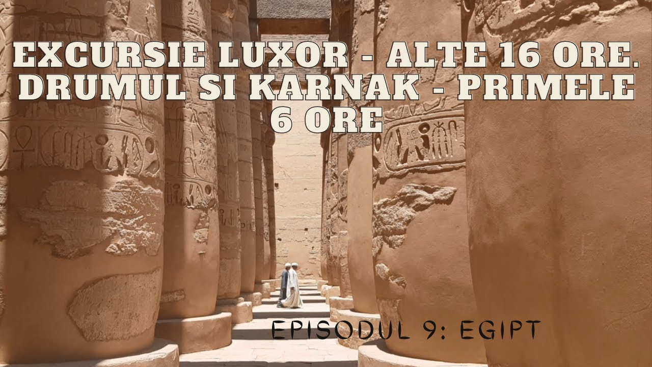 Ep.9 Egipt - Excursie Luxor - alte 16 ore. Drumul si Karnak - primele 6  ore