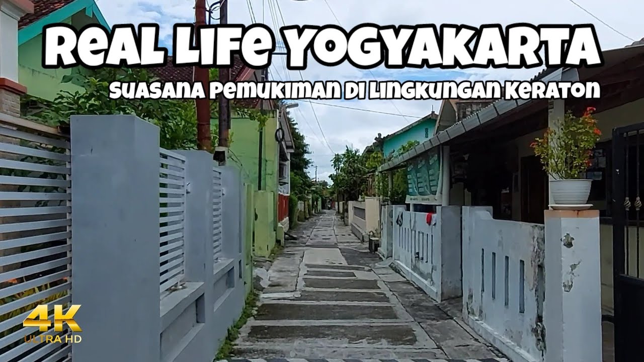 Kehidupan Nyata Di lingkungan Keraton Jogja | Walking Around Yogyakarta | Indonesia City 4K